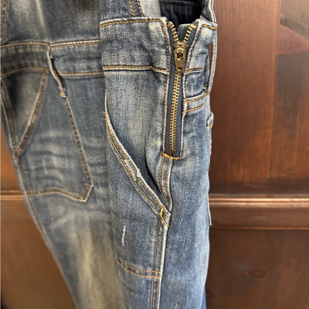 GAP Classic Blue Denim Overalls Size Medium women’s size 10 Equestrian Country - Picture 4 of 9